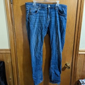 Zara Man Premium Denim Skinny Jeans, 36, Stonewash Blue